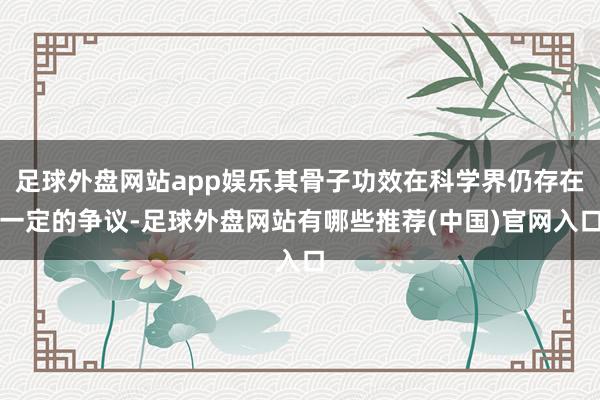 足球外盘网站app娱乐其骨子功效在科学界仍存在一定的争议-足球外盘网站有哪些推荐(中国)官网入口