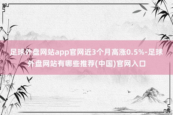 足球外盘网站app官网近3个月高涨0.5%-足球外盘网站有哪些推荐(中国)官网入口