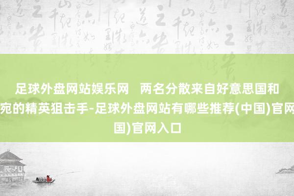 足球外盘网站娱乐网   两名分散来自好意思国和立陶宛的精英狙击手-足球外盘网站有哪些推荐(中国)官网入口